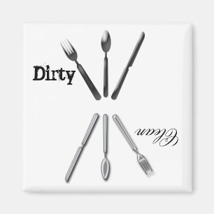 Dirty Clean Dishwasmachine Magnet Magneet