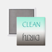 Dirty Clean Gepersonaliseerd wasmachine Magnet Magneet (Voorkant / Achterkant)
