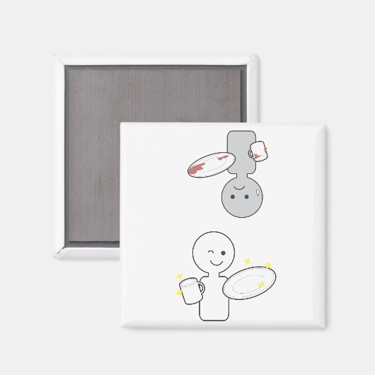 Dirty Clean Magnet Magneet (Voorkant / Achterkant)