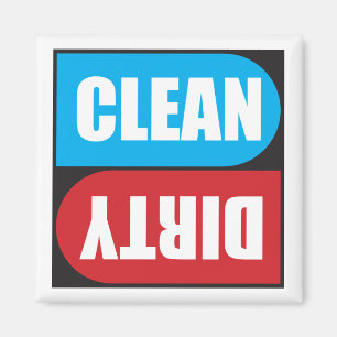 Dirty Clean Magnet voor wasmachine Magneet