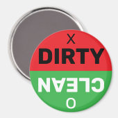 Dirty Clean Rood Groen Vaatwasser Indicator Cirkel Magneet (Voorkant / Achterkant)
