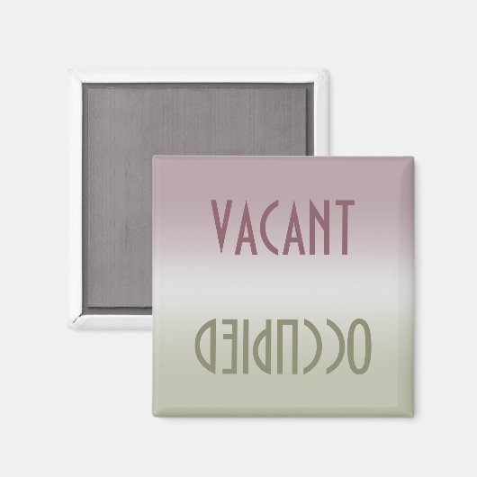 Dirty Clean | Vacant Occupied Magnet Magneet (Voorkant / Achterkant)