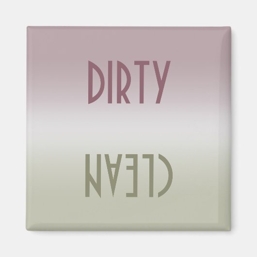 Dirty Clean-wasmachine Magneet (Voorkant)