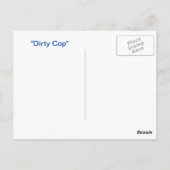 Dirty Cop: Briefkaart (Achterkant)
