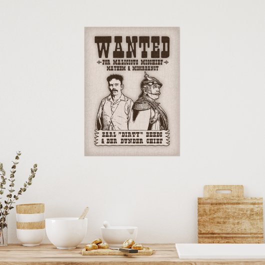 Dirty Deeds & Der Dunder Chief Poster (Keuken)