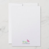 'Dirty Dishes' Bridal Shower Invitation (Lingerie) Kaart (Achterkant)