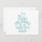 Dirty Dishes Briefkaart (Voorkant / Achterkant)
