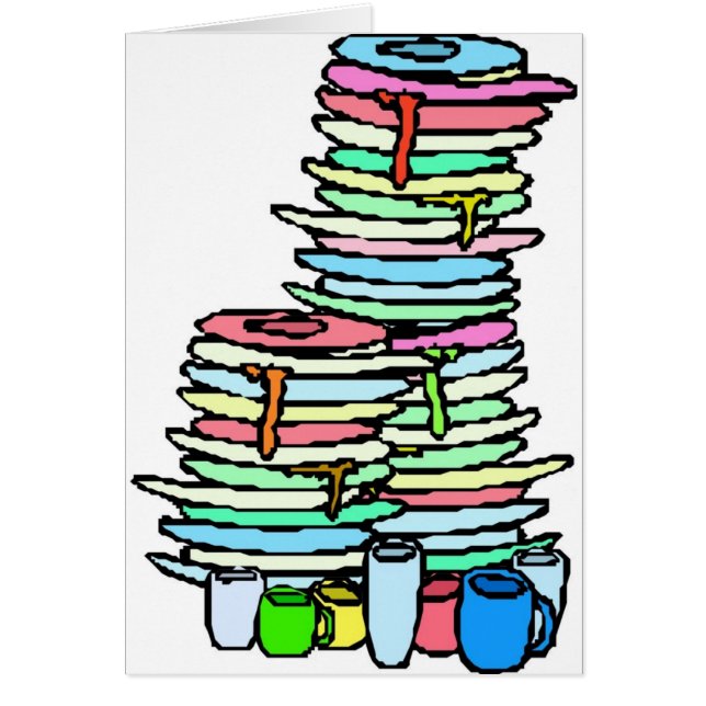 Dirty Dishes Card (Voorkant)
