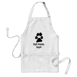 DIRTY DOGGIE apron Standaard Schort