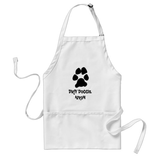 DIRTY DOGGIE apron Standaard Schort (Voorkant)