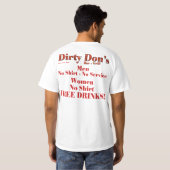Dirty Don's Bar & Grill T-shirt (Achterkant volledig)