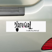 Dirty Girl Bumpersticker (Op auto)