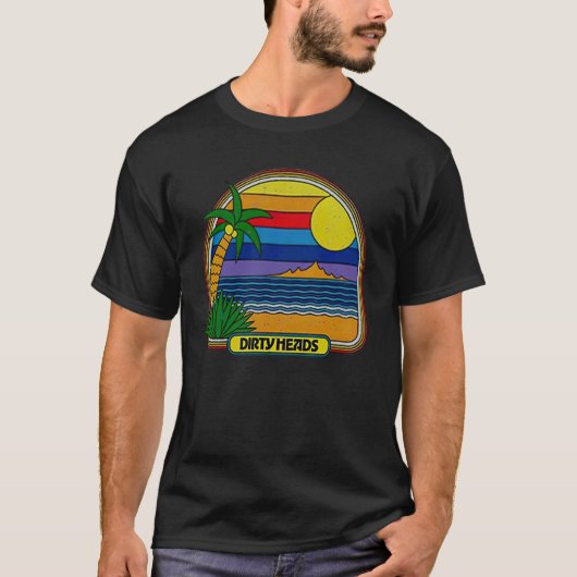 Dirty Heads Retro Beach T-shirt (Voorkant)