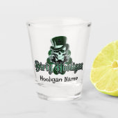 Dirty Hooligan Logo - Gepersonaliseerd Shot Glas (Voorkant)