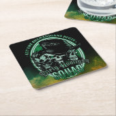 Dirty Hooligan Squad Vierkante Kartonnen Onderzetter (Schuin)
