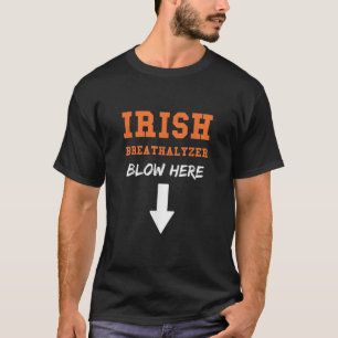 Dirty Irish Breathalyzer Adult St Patricks Day T-shirt