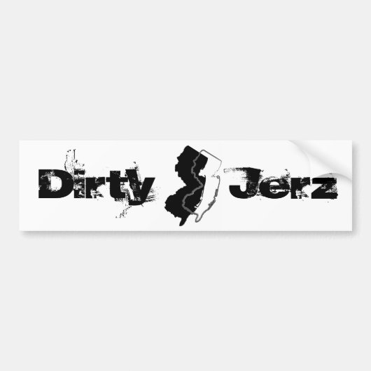 Dirty Jerz Bumpersticker (Voorkant)