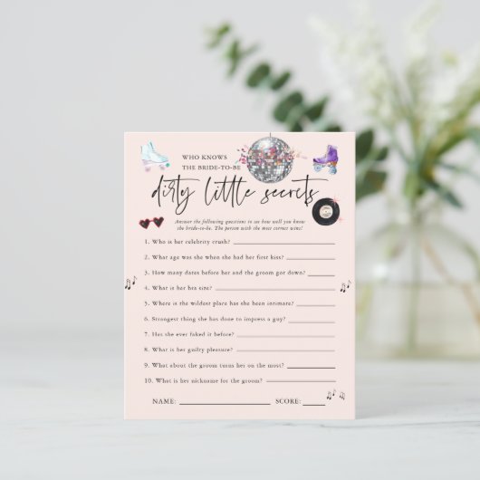 Dirty Little Secrets | Rollerschaatsenbachelorette (Staand voorkant)