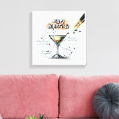 Dirty Martini Canvas Afdruk (Insitu (Woonkamer))