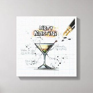 Dirty Martini Canvas Afdruk