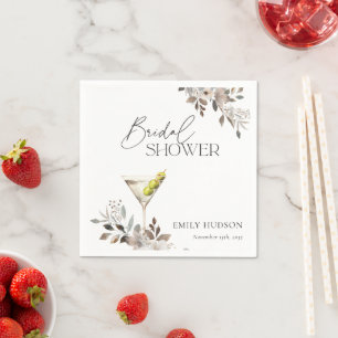 Dirty Martini Cocktail Bruiloftsborrel Servet