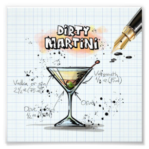 Dirty Martini Foto Afdruk