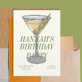 Dirty Martini Invitation d'anniversaire