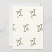 Dirty Martini Invitation d'anniversaire (Dos)