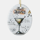 Dirty Martini Ornament Round (Rechts)