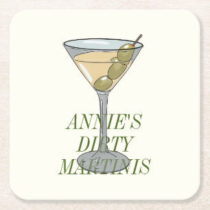 Dirty Martini Papier Onderzetter