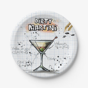 Dirty Martini Papieren Bordje