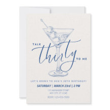 Dirty Martini "Talk Thirty to Me" Verjaardag voor 