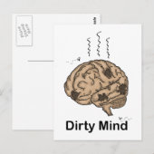 Dirty Mind Briefkaart (Voorkant / Achterkant)