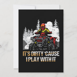 Dirty Mud Quad ATV Rider Motorsport Offroad Gift Kaart