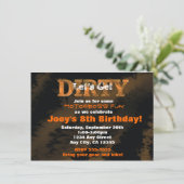 Dirty Mud Run Course Motocross Racing Invitation (Debout devant)