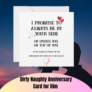 Dirty Naughty Jubileum Kaart voor Hem