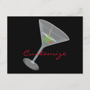 Dirty Olive Martini Thunder_Cove Briefkaart