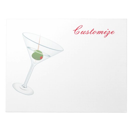 Dirty Olive Martini Thunder_Cove Notitieblok (Voorkant)