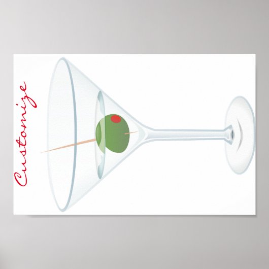 Dirty Olive Martini Thunder_Cove Poster (Voorkant)