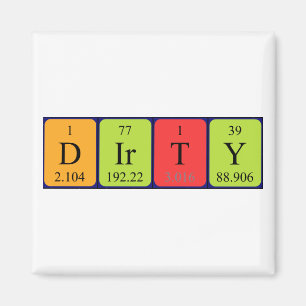 Dirty Perioal Name Magnet Magneet
