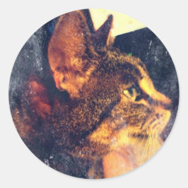 Dirty  Profile Indigo Ronde Sticker