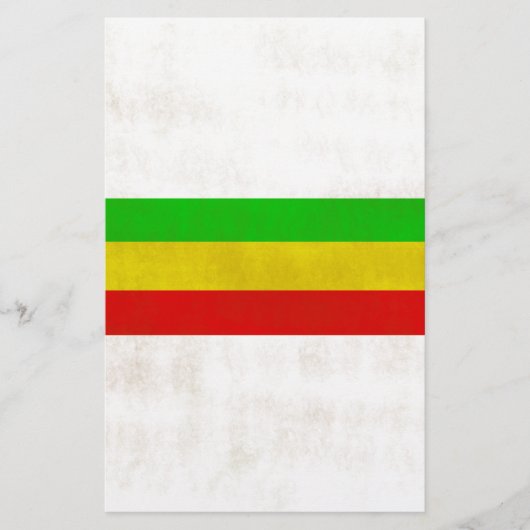 Dirty Rasta Stripes Briefpapier (Voorkant)