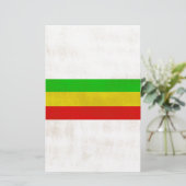 Dirty Rasta Stripes Briefpapier (Staand voorkant)
