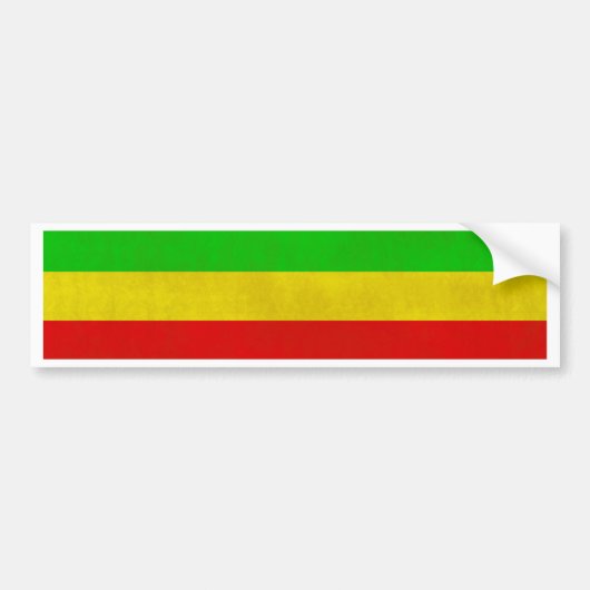 Dirty Rasta Stripes Bumpersticker (Voorkant)