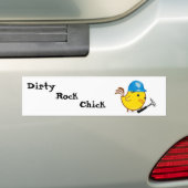 Dirty Rock Chick Bumpersticker (Op auto)