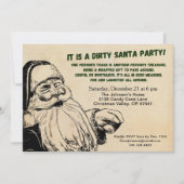 Dirty Santa Gift Exchange Party Kaart (Voorkant)