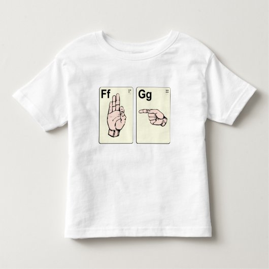 Dirty Sign Language Flash-kaarten Kinder Shirts (Voorkant)