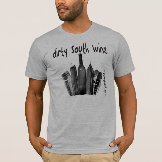 Dirty South Wine Logo (met Crunk Back Text) T-shirt (Voorkant)
