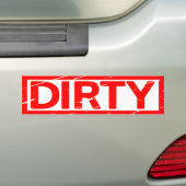 Dirty Stamp Bumpersticker (Op auto)