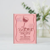 Dirty thirty birthday invitation template, cherry  (Debout devant)
